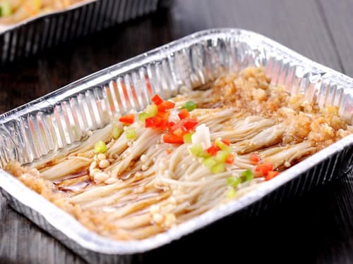 槐荫锡纸烤金针菇